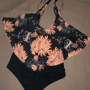NWT.  Two piece bikini with high waist bottoms.